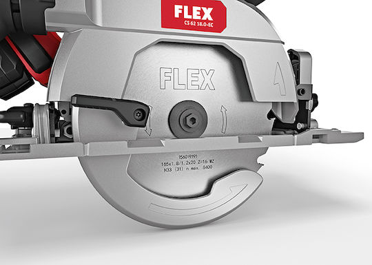Flex CS 62 18.0-EC Δισκοπρίονο 18V Solo με Σύστημα Αναρρόφησης
