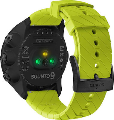 Suunto 9 50mm Smartwatch mit Pulsmesser (Lime)
