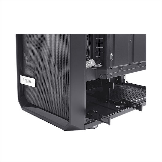 Fractal Design Meshify C Dark Tempered Glass Gaming Midi Tower Computer Case with Side Window Black