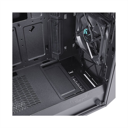Fractal Design Meshify C Dark Tempered Glass Gaming Midi Tower Computer Case with Side Window Black