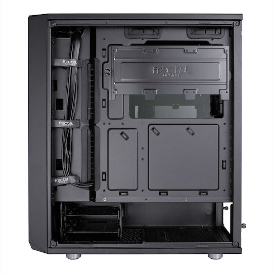Fractal Design Meshify C Dark Tempered Glass Gaming Midi Tower Computer Case with Side Window Black