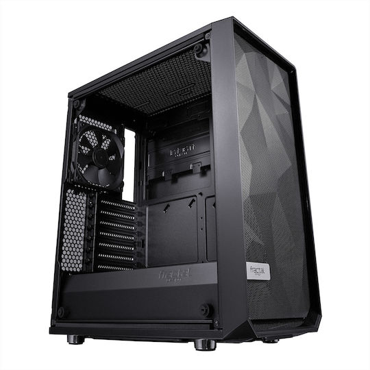Fractal Design Meshify C Dark Tempered Glass Gaming Midi Tower Computer Case with Side Window Black