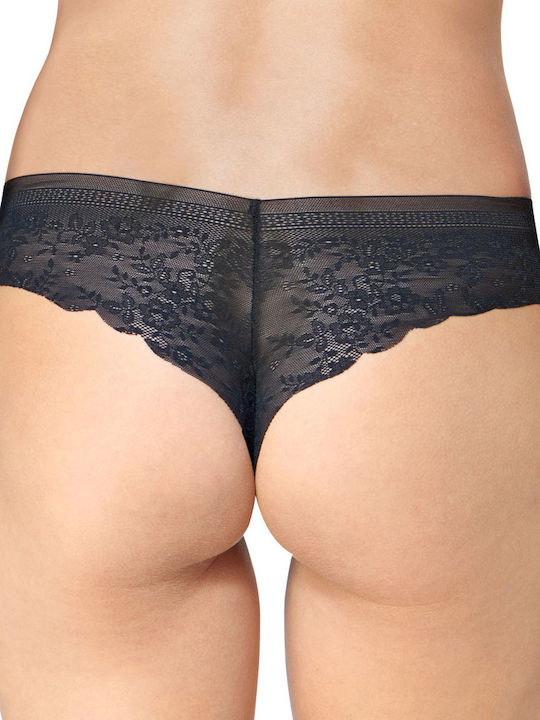 Sloggi Zero Women's Lace Brazil Seamless Black