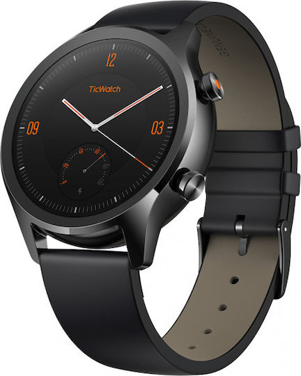 Ticwatch C2 Stainless Steel 43mm Smartwatch (Μαύρο)