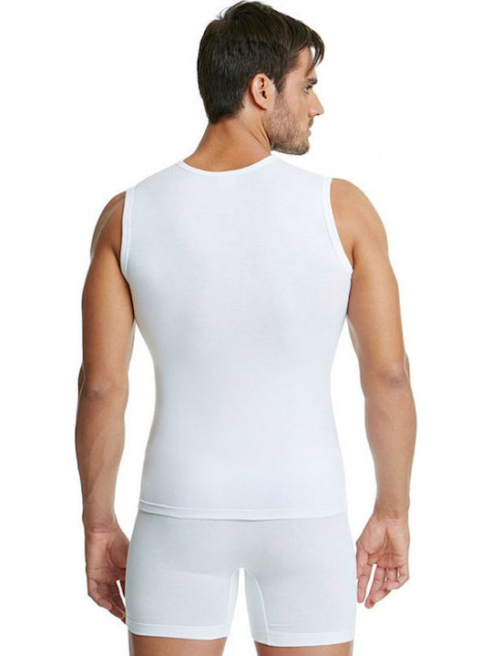6/605 Men's Sleeveless Undershirt White