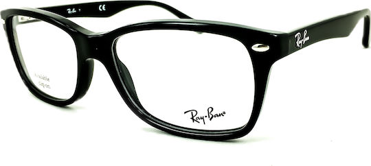 Ray Ban Kunststoff Brillenrahmen Schwarz RB5228 2000