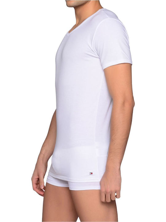 Men's Undershirts Short-sleeved in White Color 3Pack