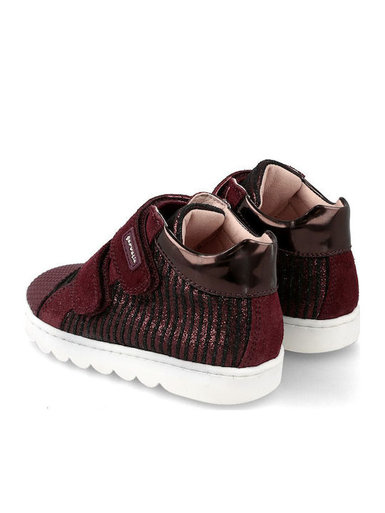 Garvalin Kids Sneakers High with Scratch Burgundy