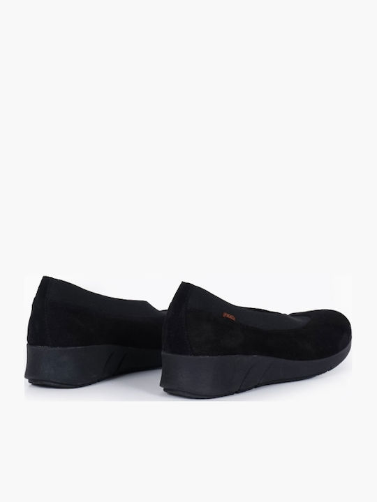 Anatomic Suede Ballerinas Black