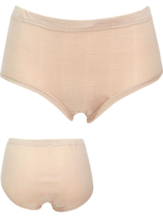 High-waisted Women's Boxer Beige