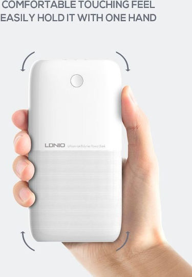 Ldnio PR1009 Power Bank 10000mAh с 2 USB-A порта Бял