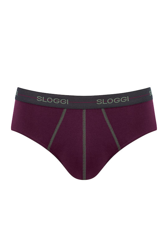 Start Midi Men's Slips Bordeaux / Black 2Pack