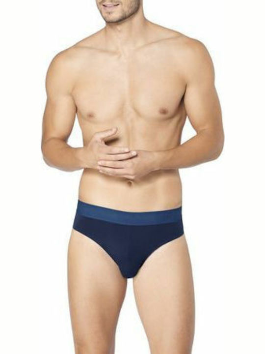 Sloggi 24/7 Midi Men's Monochrome Briefs Blue 2Pack