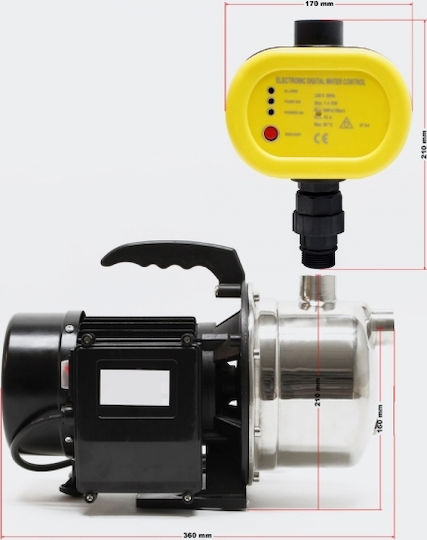 Wiltoc 50758 Едностепенна Еднофазна Водна Помпа Без Резервоар 1100W