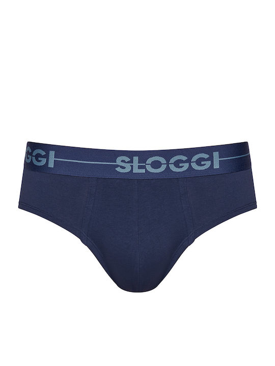 Sloggi Go H Holiday Mini Ανδρικά Σλιπ Μπλε Μονόχρωμα 2Pack