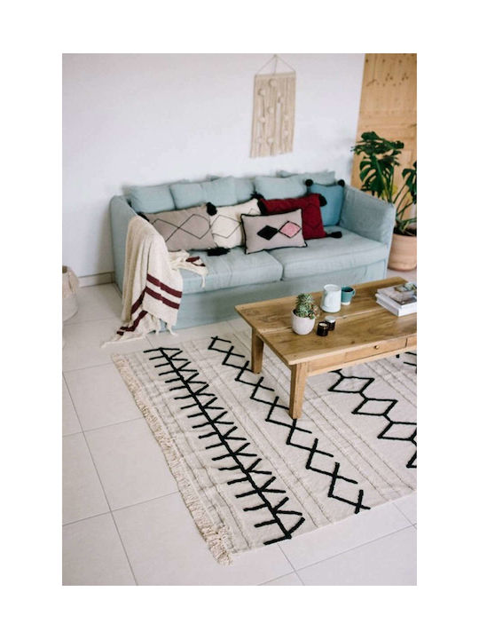 Lorena Canals Handmade Kids Cotton Rug Bereber 170x240cm Canvas