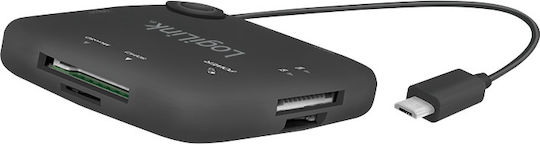 LogiLink Hub 3 Θυρών USB 2.0 με σύνδεση micro USB-B