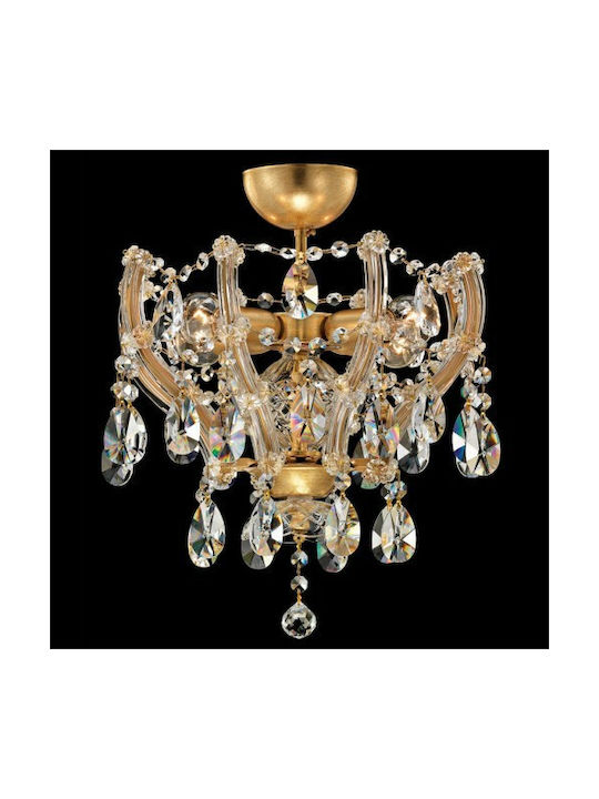 Violam Violam Candelabru cu Cristale Auriu