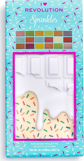 Revolution Beauty I Heart Chocolate Lidschattenpalette in fester Form Sprinkles 18gr