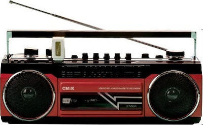 Portabil CMIK MK-132BT cu Bluetooth / MP3 / Casetă / Radio în Culoare Roșu