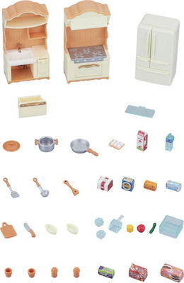 Epoch Toys Miniature Toy Kitchen Play Set Sylvanian Families for 3+ Years (Various Designs/Assortments of Designs) 1pc