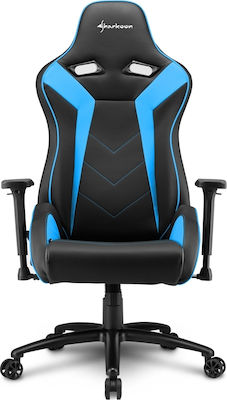 Sharkoon Elbrus 3 Artificial Leather Gaming Chair with Adjustable Arms Blue