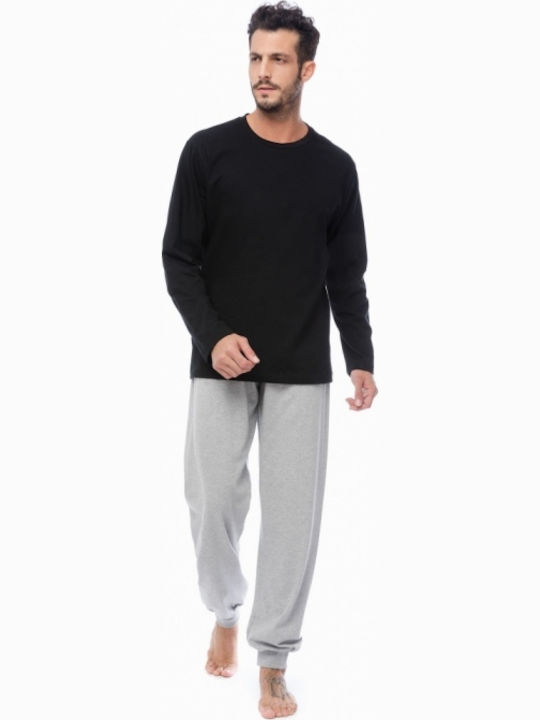 Minerva Men's Winter Pajama Pants Gray