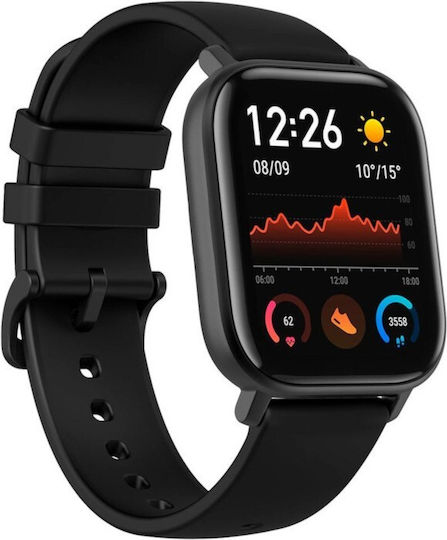 Amazfit GTS Aluminium 43mm Waterproof Smartwatch with Heart Rate Monitor (Black)