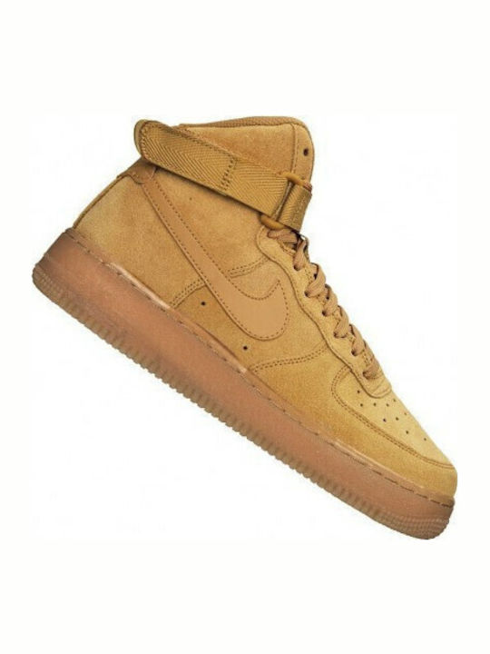 Air Force 1 Air Force 1 Kinder Sneakers Hoch mit Klettverschluss Wheat / Gum Light Brown