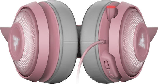 Razer Kraken Kitty Edition Over Ear Gaming Headset with Connection USB Pink