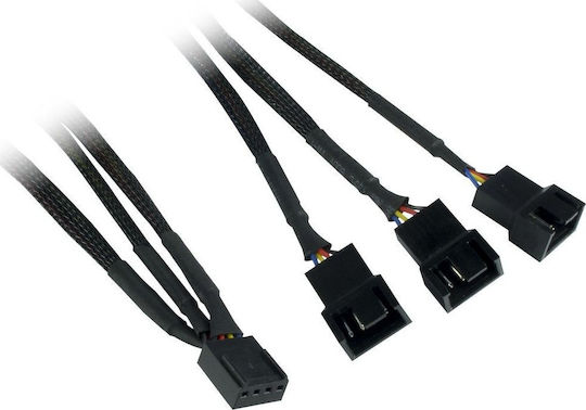 Inter-Tech Argus RS-04 RGB Gehäuselüfter 120mm mit Verbindung 4-Pin PWM 3Stück Schwarz