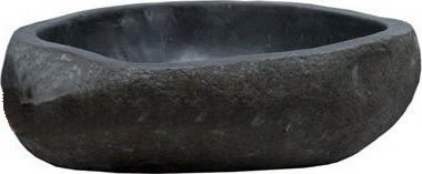 Bati Bali River Stone 60 Deasupra Blatului Chiuvetă Piatră 60x60x15cm Negru Bati Bali River Stone 60 Deasupra Blatului Chiuvetă Piatră 60x60x15cm Negru