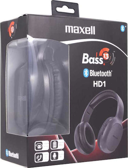 Maxell B13-HD1 Bass 13 BT Безжични Bluetooth Over Ear Слушалки с Радио с 20 часа Работа Черни