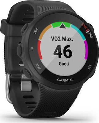 Garmin Forerunner 45S 39mm Smartwatch με Παλμογράφο (Μαύρο