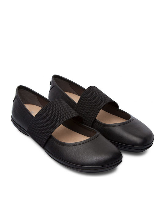 Leather Ballerinas Right Nina Black