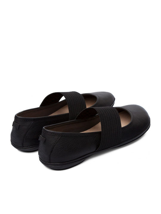 Leather Ballerinas Right Nina Black