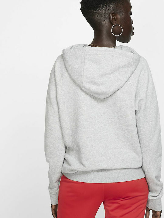 Nike Sportswear Essentials Γυναικείο Φούτερ με Κουκούλα Dark Grey Heather