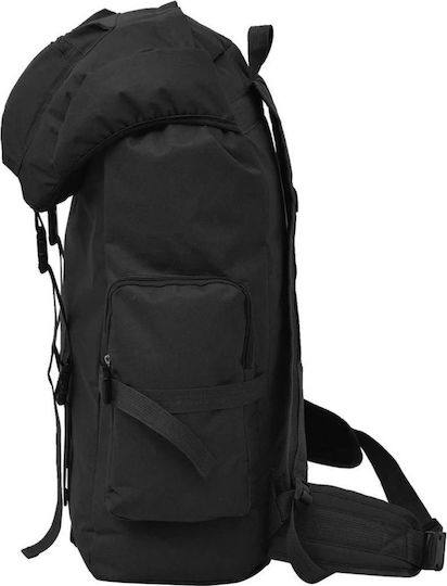 vidaXL Militärischer Rucksack Rucksack aus Polyester Schwarz 65Es