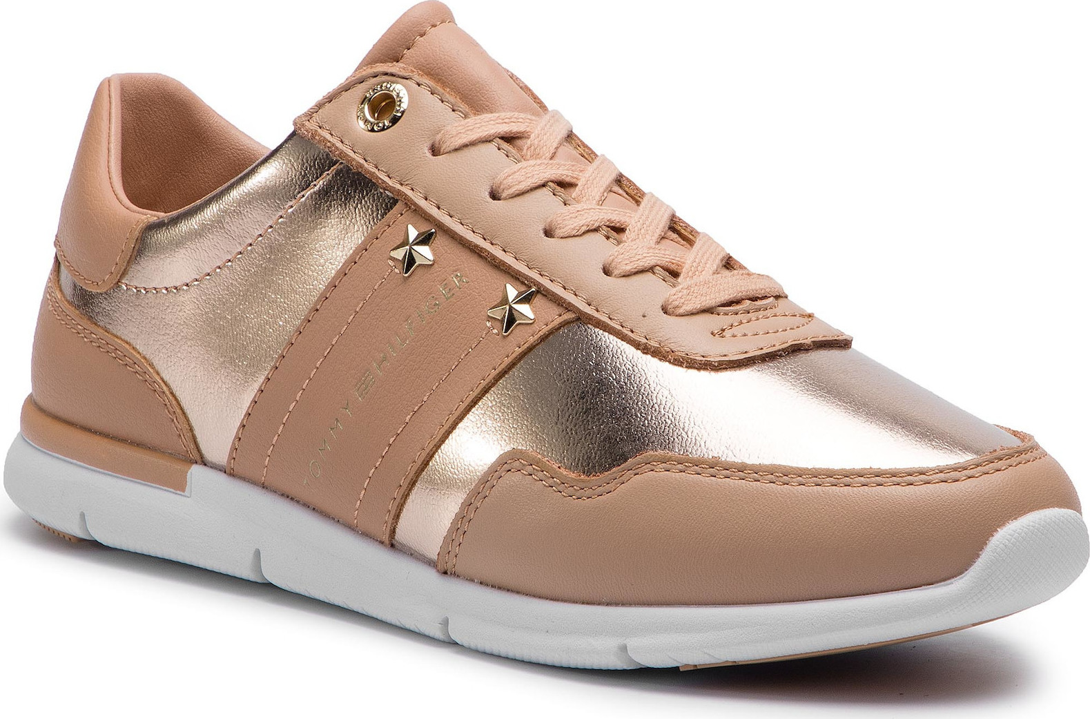 tommy jeans essential leather sneaker