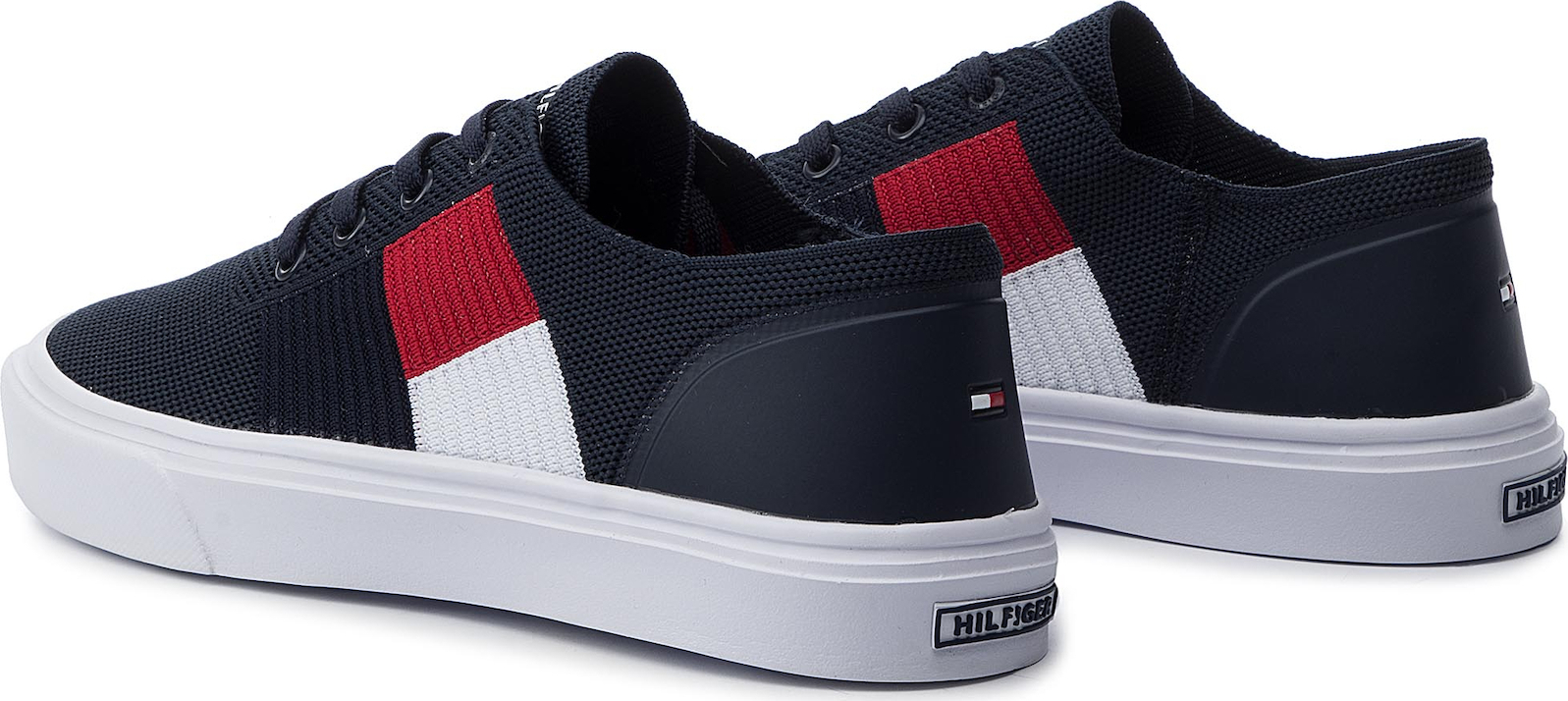 tommy hilfiger lightweight knit flag sneaker