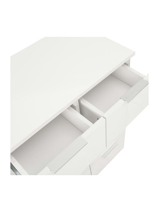 Comoda pentru Dormitor cu 8 sertare Albă 60x35x76buc