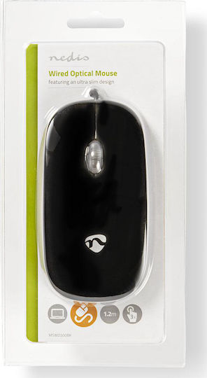 Nedis Wired Mouse Cu fir Mouse Negru