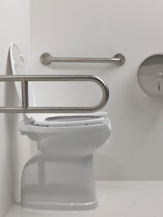 Ponte Giulio Λαβή Μπάνιου Inox ΑΜΕΑ 80cm Ασημί