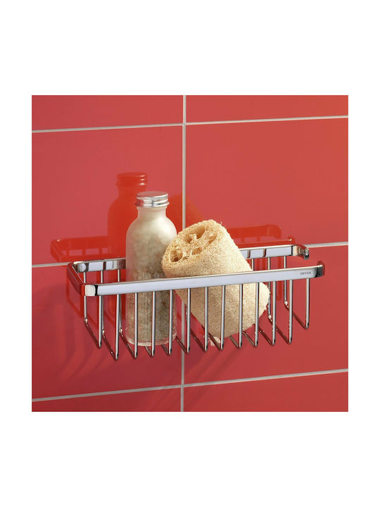 Geesa Basket 140 Wandmontiert Schwamm-Halter Inox Silber