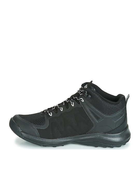 Keen Explore Mid Wp Γυναικεία Ορειβατικά Μποτάκια Αδιάβροχα Μαύρα