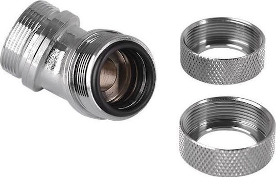 Thermaltake Pacific PETG Tube 45-Degree Dual Compression 16mm OD Фитинги Сребрист