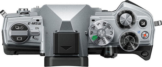Olympus OM-D E-M5 Mark III Mirrorless Φωτογραφική Μηχανή Body Ασημί