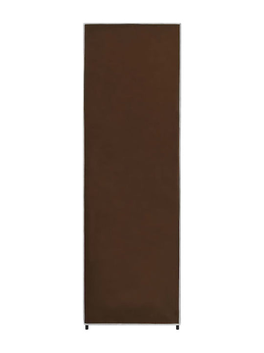 vidaXL Stoffschrank mit Reißverschluss und Regalen in Braun Farbe 87x49x159cm