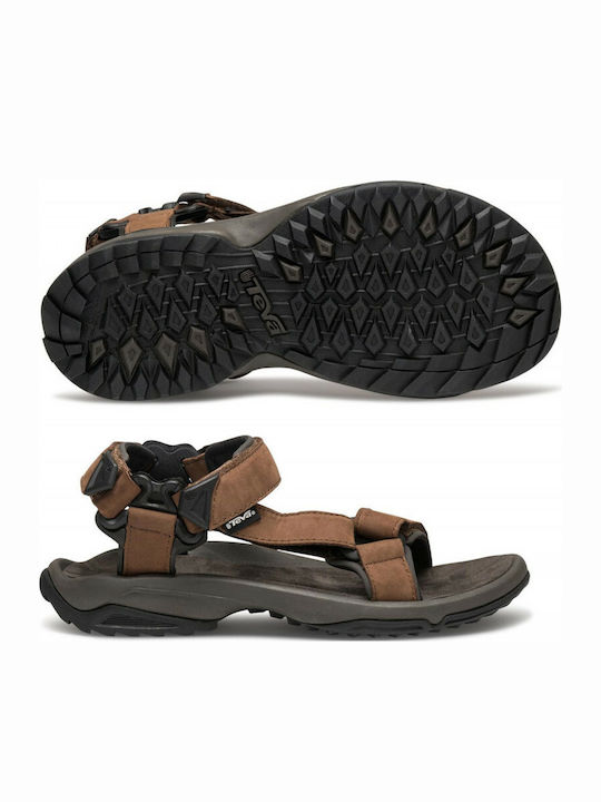 Terra Fi Lite Men's Leather Sandals Brown