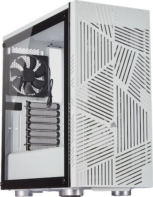 Corsair 275R Airflow Gaming Midi Tower Κουτί Υπολογιστή με Πλαϊνό Παράθυρο Λευκό